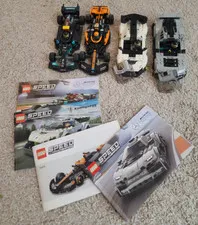 LEGO Speed Champions Lot Of 4 Cars. Built (Lot 2)