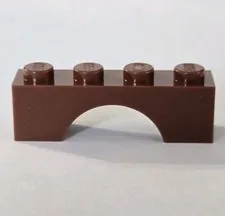 LEGO Parts - Reddish Brown Arch 1 x 4 - No 3659