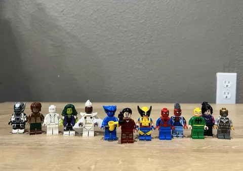 LEGO Marvel Minifigure Lot Spider-Man Wolverine & More Superheroes