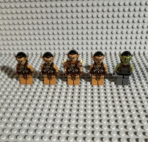 LEGO LOTR Gundabad Orcs Minifigure Lot