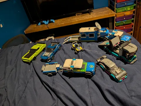 LEGO Mixed Lot Vehicle Bundle - Multicolor Cars & Trucks, Police Set Theme