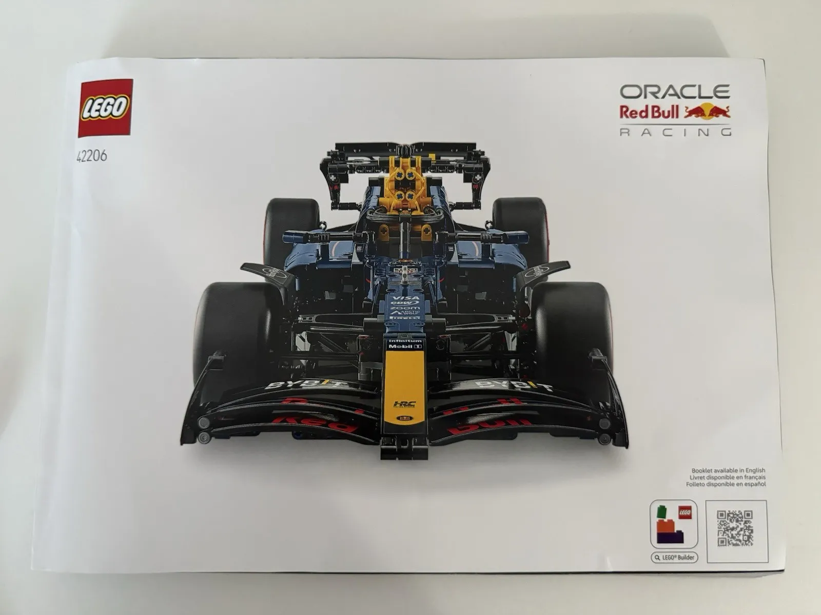 LEGO Technic 42206 Oracle Red Bull Racing RB20 F1 Car Instructions Manual