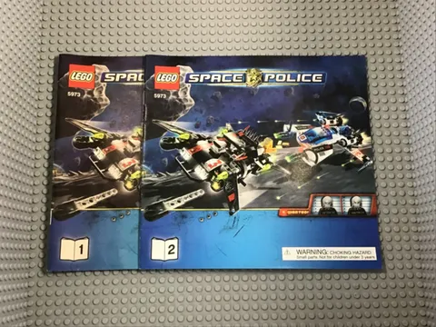 LEGO Instructions - Space Police Hyper speed Pursuit - 5973. VGC.