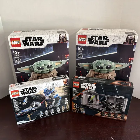 Lot of LEGO Star Wars: The Child x2, Dark Trooper x1, 501st Clone x1