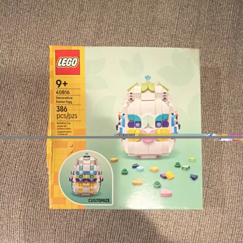 LEGO Decorative Easter Egg 40816 Seasonal Easter 386pcs 9+ Customizable