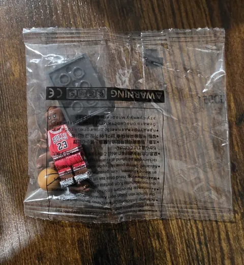 LEGO Mini Figure Custom Michael Jordan Chicago Bulls NBA Red Jersey