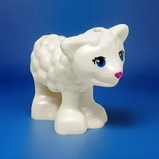 New LEGO 10746 Animals Lamb Sheep Blue Eyes Pink Nose Minifigure 2017 Retired