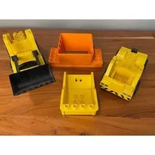 LEGO Duplo Construction Vehicle Set Front Loader Truck and Dump Bed Parts Lot