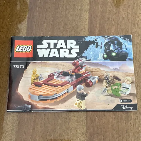 Lego Star Wars Luke's Landspeeder 75173  Instruction Booklet Manual Only