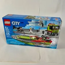 LEGO City 60254 Race Boat Transporter New Sealed Retired