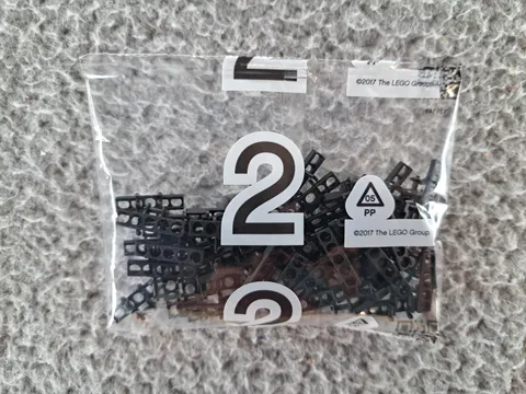 LEGO Technic Tread Link Part #3873 or #15379 Black Chain Bag #2 Pieces 2017 NEW
