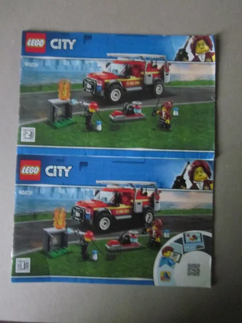 Lego Building Instructions Instruction 60231 City Fire Chief Parts 1 and 2, Part 1 and 2