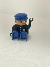 Lego Duplo Building Block Toy Figure Vintage POLICE OFFICER Cop Constable Man