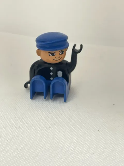 Lego Duplo Building Block Toy Figure Vintage POLICE OFFICER Cop Constable Man