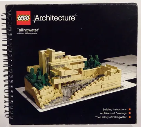 LEGO Architecture-FALLINGWATER-Frank Lloyd Wright-SPIRAL Instruction Book ONLY