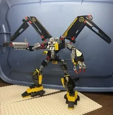 LEGO Exo-Force 8105 Iron Condor Complete with Stickers (wrong color cannon)