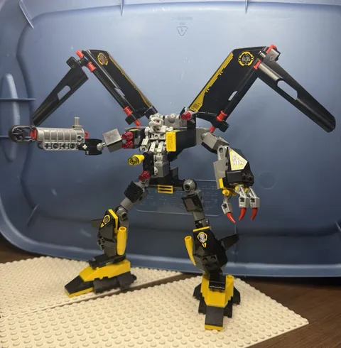 LEGO Exo-Force 8105 Iron Condor Complete with Stickers (wrong color cannon)