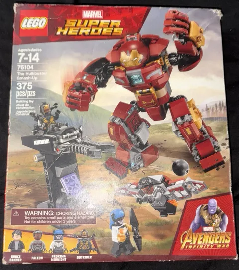 New LEGO 76104 Marvel Super Heroes The Hulkbuster Smash-Up Avengers SEALED