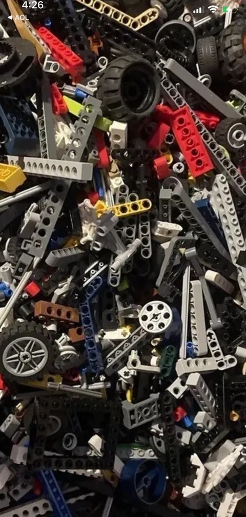 LEGO Technic Bulk Lot Liftarms, Axles, Pins, Connectors Bricks 5 Lbs
