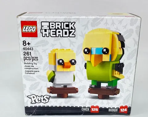 LEGO 40443 Brick Headz Pets Chick & Budgie 261 Pcs New in Box