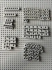 LEGO Light Bluish Gray Technic Brick Lot Axle Hole 95pc Star Wars Castle Parts
