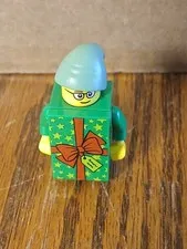 New Lego 2024 BAM Minifigure Green Brick Costume Suit - Christmas Present Guy