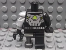 Lego Minifigure - Space Villain - Flat Silver Pirate Peg Leg col038a