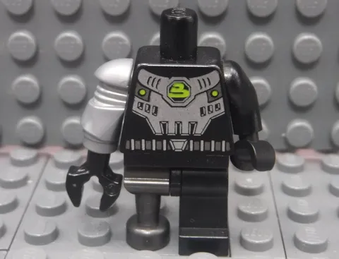 Lego Minifigure - Space Villain - Flat Silver Pirate Peg Leg col038a