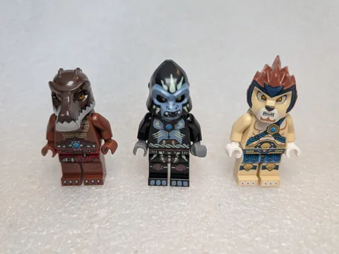 Lego Legends of Chima Gorzan Gorilla Croc Chomp Lennox Lion Minifigure Lot