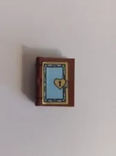LEGO - Minifig, Utensil Book w/ Blue Front, Gold Border & Heart Key Lock