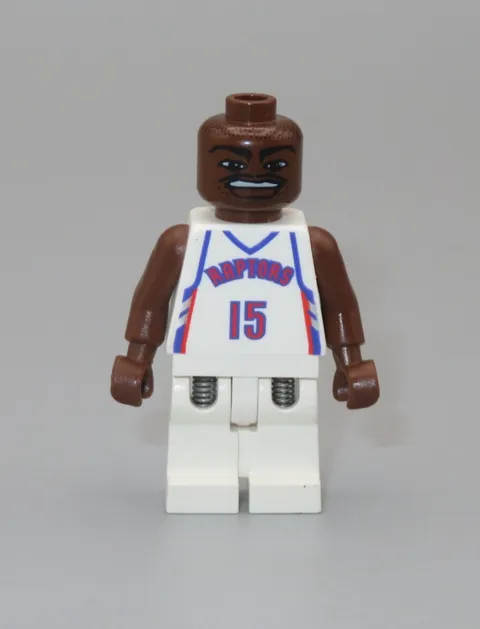 LEGO NBA # 15 Vince Carter Toronto Raptors white minifigure 3433 Basketball