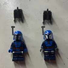 LEGO Star Wars ( sw1259) Mandalorian Minifigure Lot of 2 with Jetpacks included