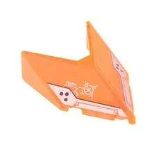 1x LEGO Windshield 6x4x1 1/3 Trans-Neon Orange Circuit 22483pb002