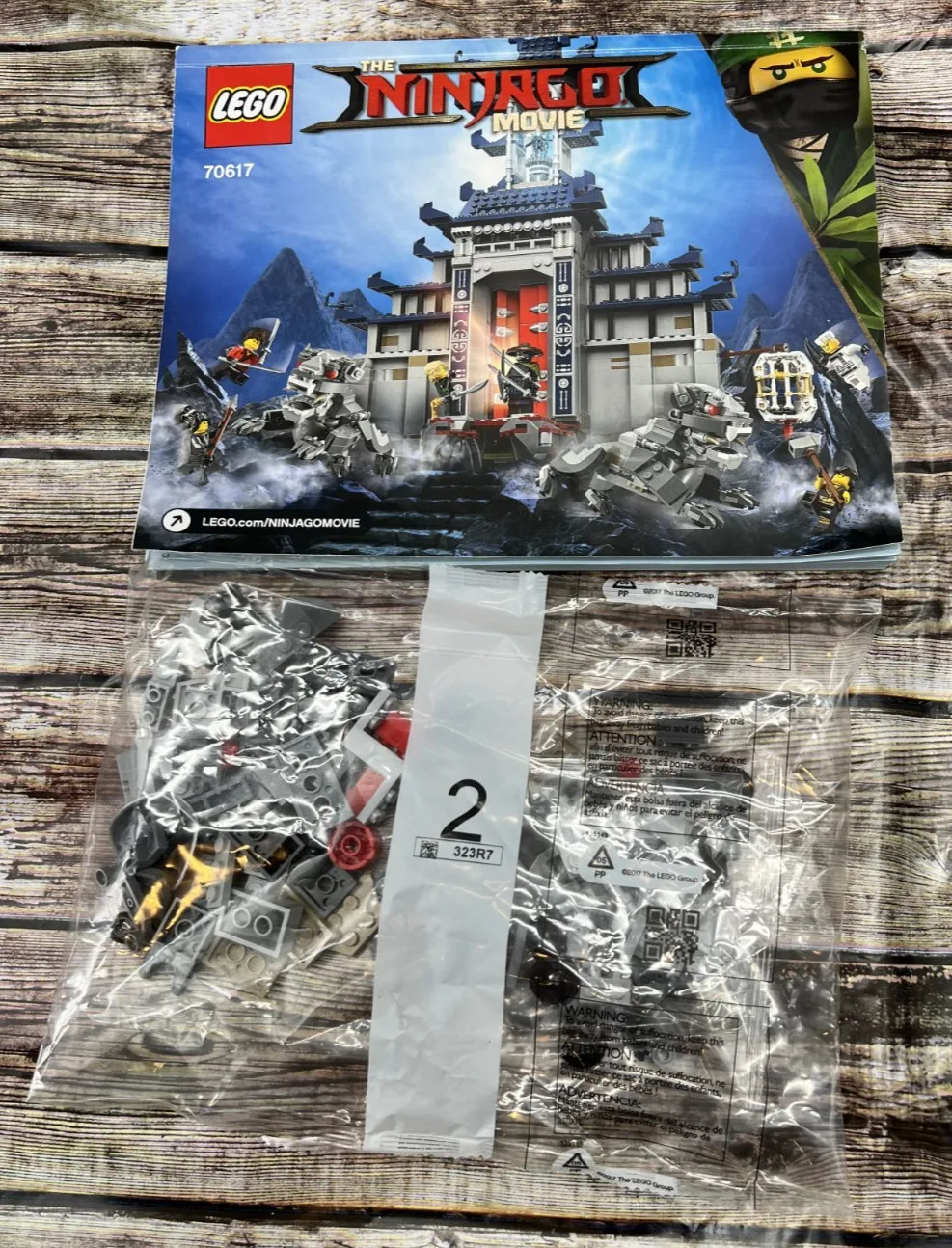 LEGO Temple of Ultimate Ultimate Weapon 70617 Ninjago: Bag 2 & Instructions ONLY