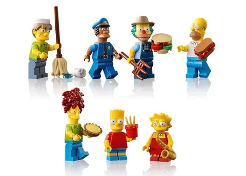 Lego The Simpsons Krusty Burger all minifigures Brand New Never Assembled Free S