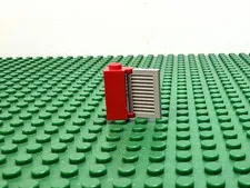 1979 LEGO Red Brick 1x1x2 Shutter Holder w/Old Gray Shutter 556 672 #3581 3582