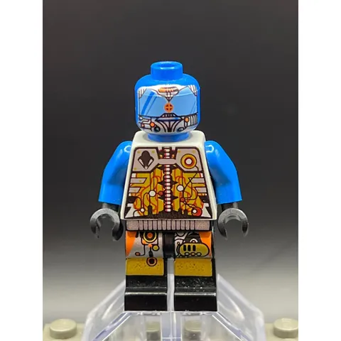 LEGO Life on Mars Centauri Minifigure Sp043 Blue White Space Alien Vintage