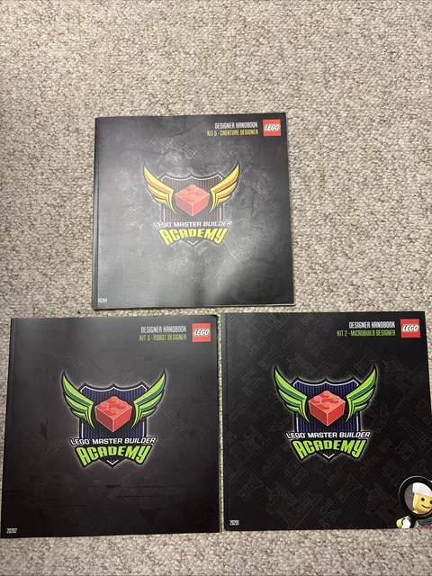 LEGO Master Builder Academy Books Kit 2, 3 And 5 (Books Only) Designer Handbook
