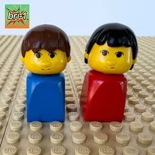 LEGO Educational: Male + Female Finger Puppets, bfp001, bfp002, 1051, BASIC 1981