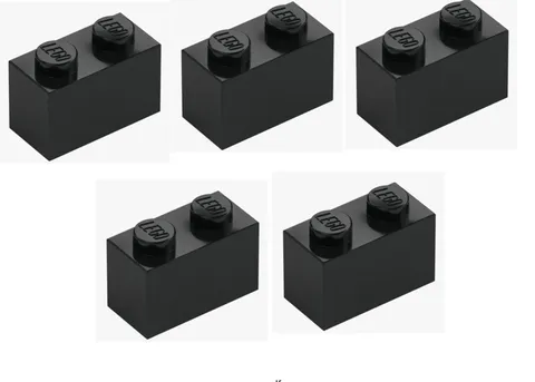 LEGO ® 5x brick 1x2 black brick 3004 element 300426 basic brick New