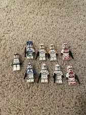 LEGO Star Wars Clone Trooper Minifigure Lot of 9