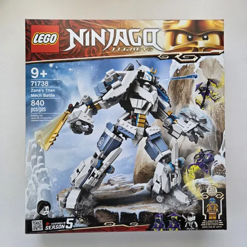 LEGO NINJAGO Legacy Zane's Titan Mech Battle 840-Pieces Lego Set (71738)