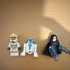 LEGO Star Wars Minifigures Lot - Clone Trooper, R2-D2 & Emperor Palpatine