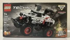 Monster Jam Monster Mutt Set #42150 Technic Pull Back Truck 2023 NEW Damaged Box
