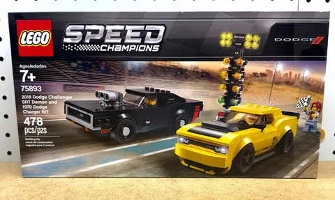 LEGO SPEED CHAMPIONS: 2018 Dodge Challenger SRT Demon & 1970 Dodge Charger NEW