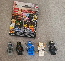 LEGO NINJAGO Movie Limited Edition Minifigure Lot 5 Zane Cole Jay Lloyd 71019