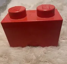 Red Lego Stackable Storage Container