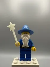 LEGO Minifigure Castle Dragon Knights Majisto Wizard cas249 W/ RARE Glow Wand