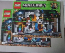 Lego Minecraft Building Instructions Instruction 21^147 Part 1 and 2 Part 1 and 2