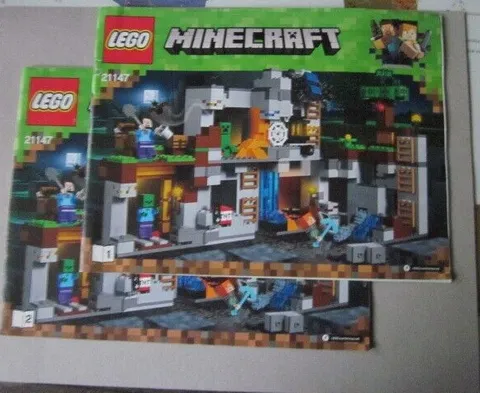 Lego Minecraft Building Instructions Instruction 21^147 Part 1 and 2 Part 1 and 2